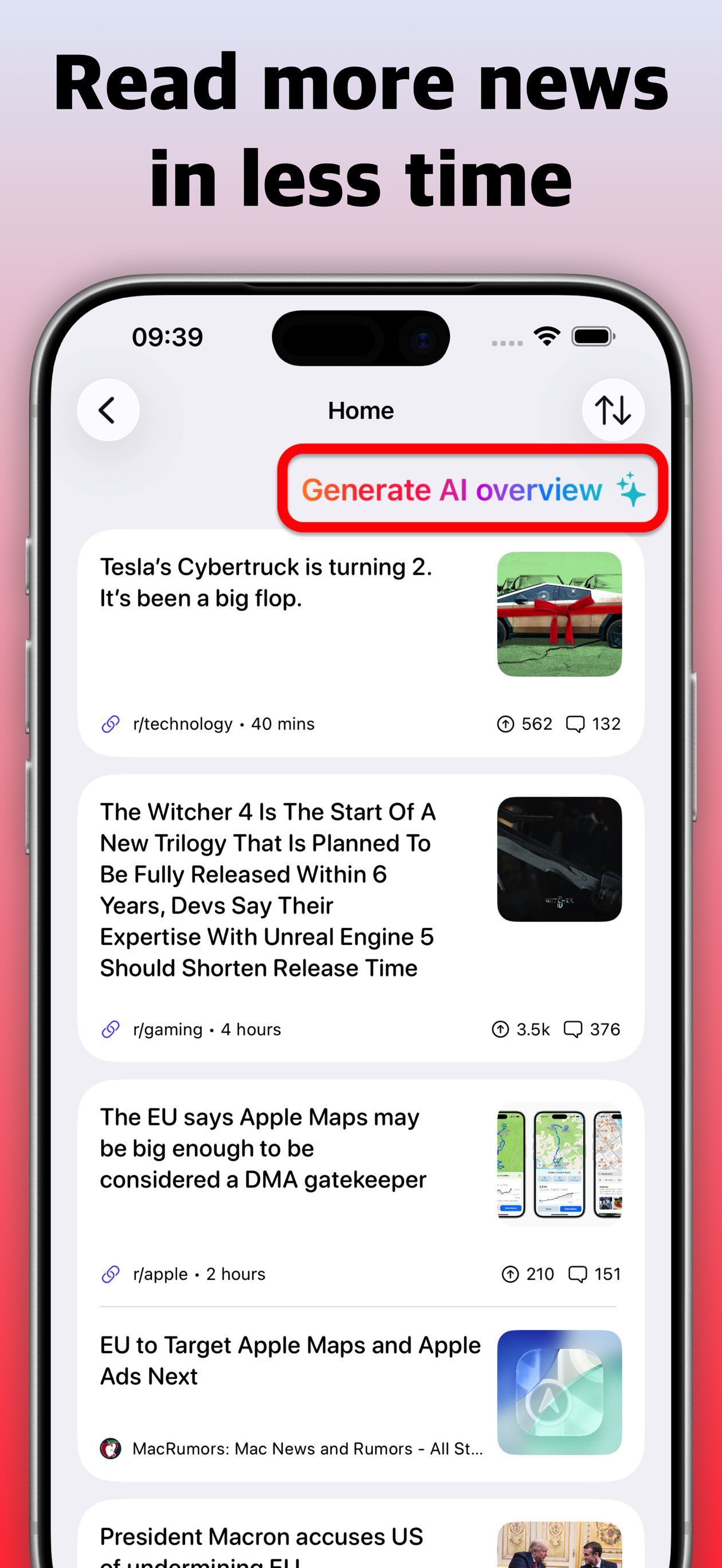 NewsNinja iPhone screenshot 1